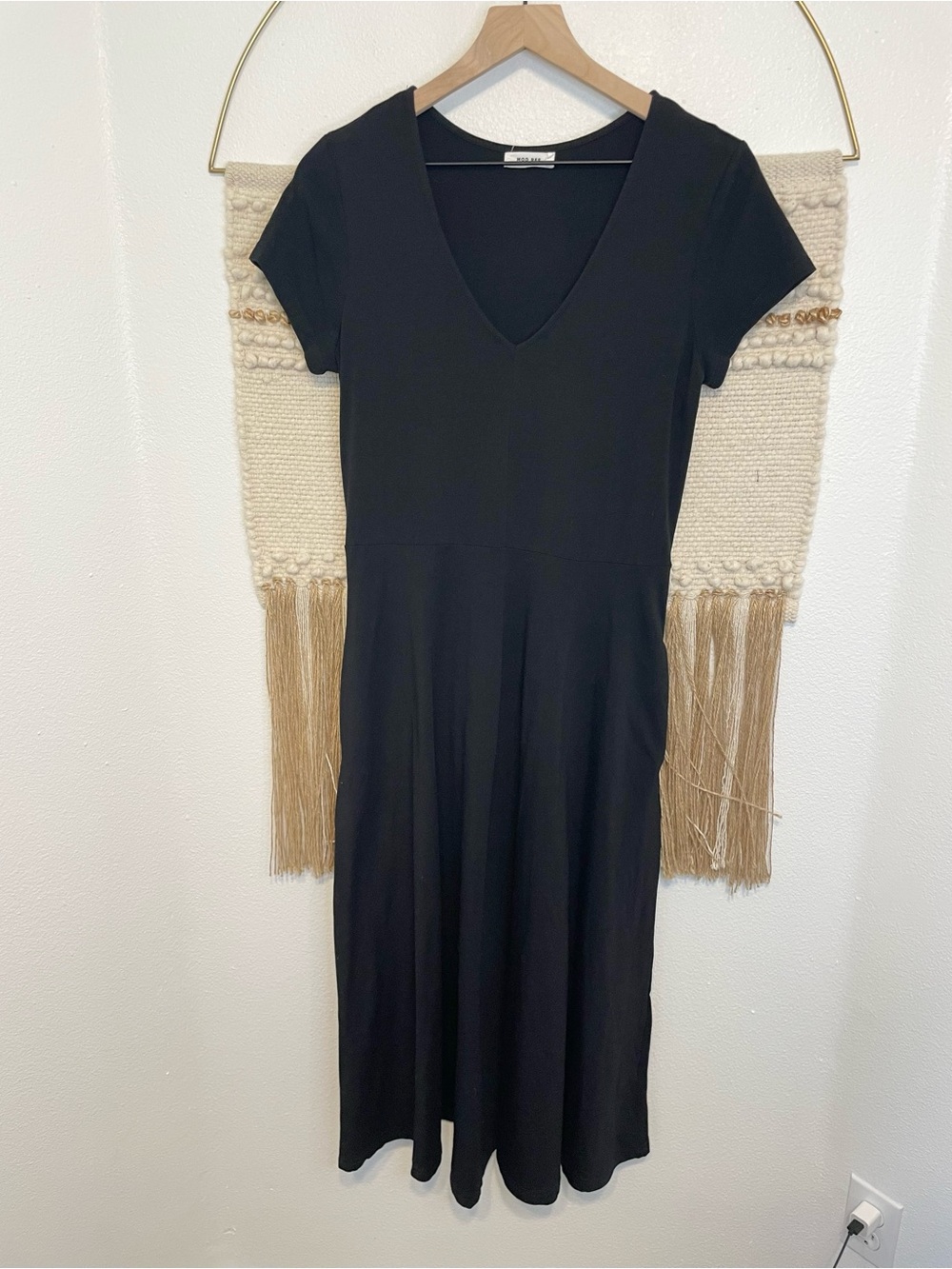 Mod Ref Perfect Black Midi Dress M